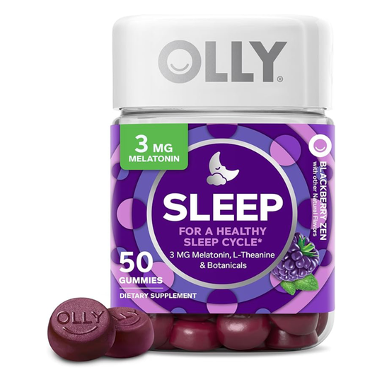 OLLY - Restful Sleep Gummy Supplements, Blackberry Zen - 50 gomitas