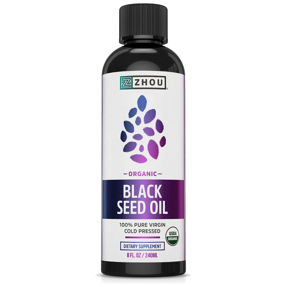 Certified Organic Black Seed Oil, 100% Virgin, Cold Pressed Omega 3-6-9