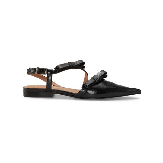 GANNI - Flats con tira trasera y detalle de moño