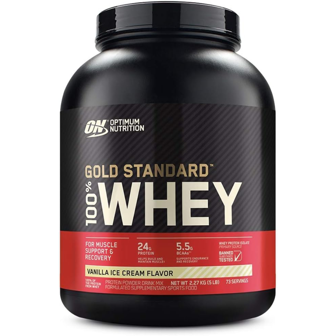 Optimum Nutrition - 100% Whey Gold Standard, Vainilla - 2.27 kg
