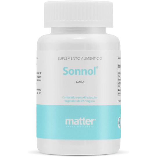 MATTER SMART NUTRIENTS | Sonnol | Suplemento Alimenticio a base de GABA | 60 Cápsulas vegetales