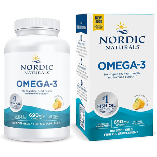 Nordic Naturals - Omega-3 Lemon taste - 180 Softgels
