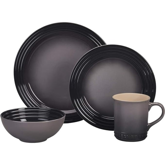 Le Creuset Vajilla 16 piezas Gris Flint