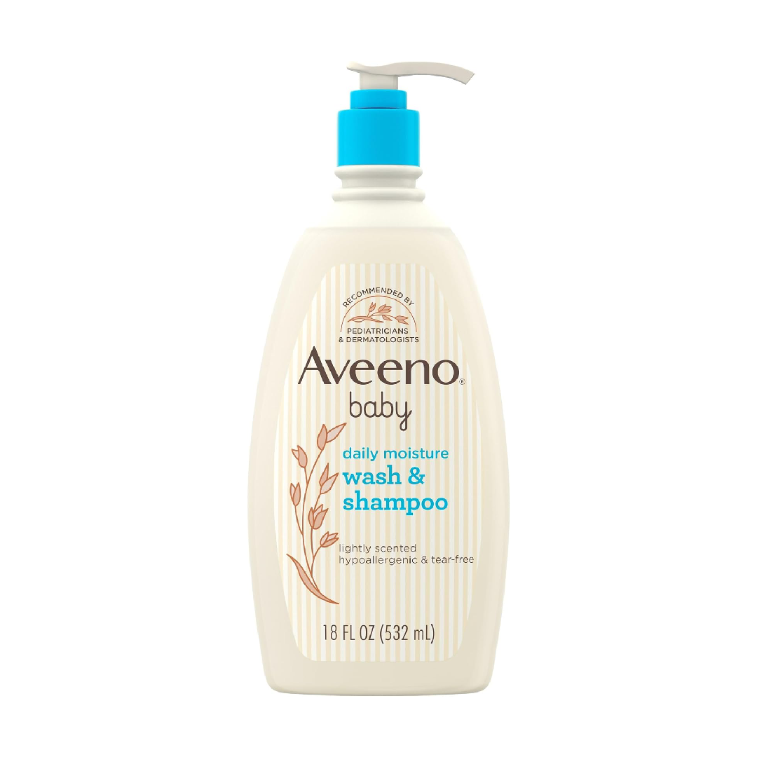 Aveeno Baby - Gentle Wash & Shampoo For Hair & Body, Lightly Scented - 532 ml