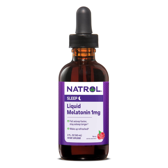 Natrol Tintura líquida de melatonina, sabor a bayas, botella de tintura - 60 mL