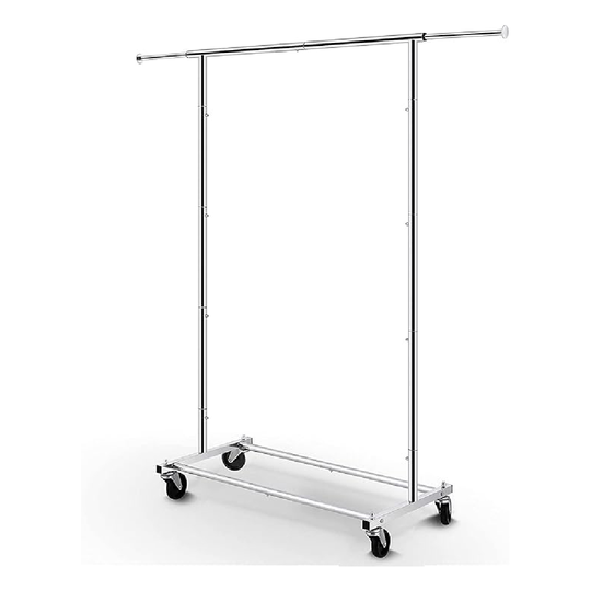 Simple Trending Standard Rod Perchero de ropa, organizador de ropa con ruedas