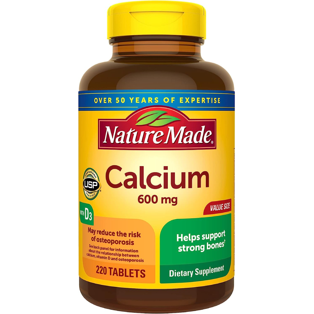 Nature Made - Calcium 600 mg with Vitamin D3 - 220 tab