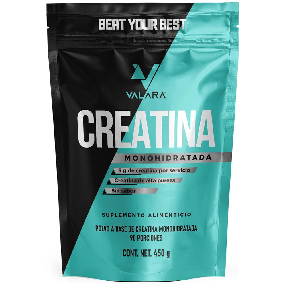 Valara - Creatina Monohidratada de Alta Pureza sin Sabor - 450 g