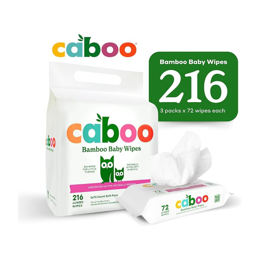 Caboo - Bamboo Baby Wipes - 216 Toallitas