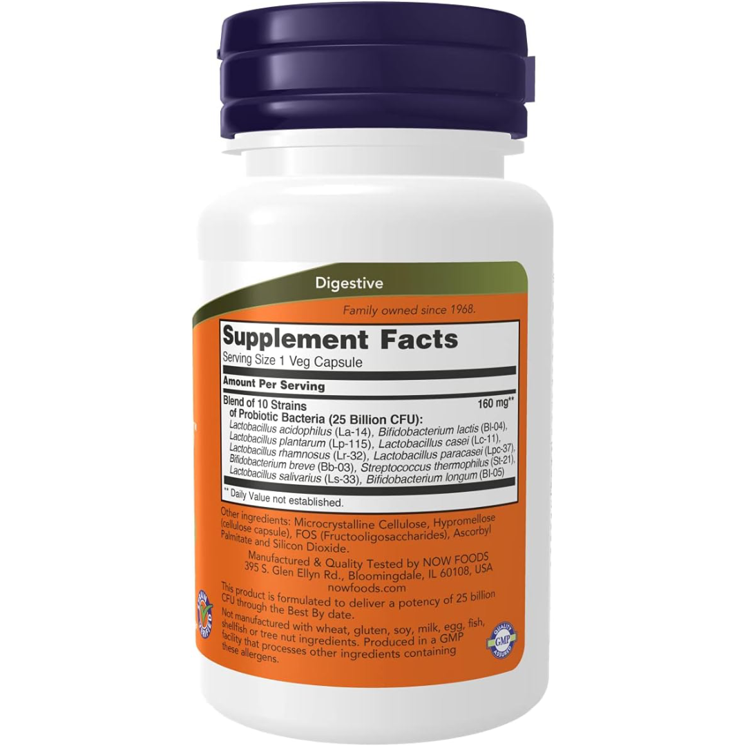 Now - Probioticos-10 25 Billion - 50 cap
