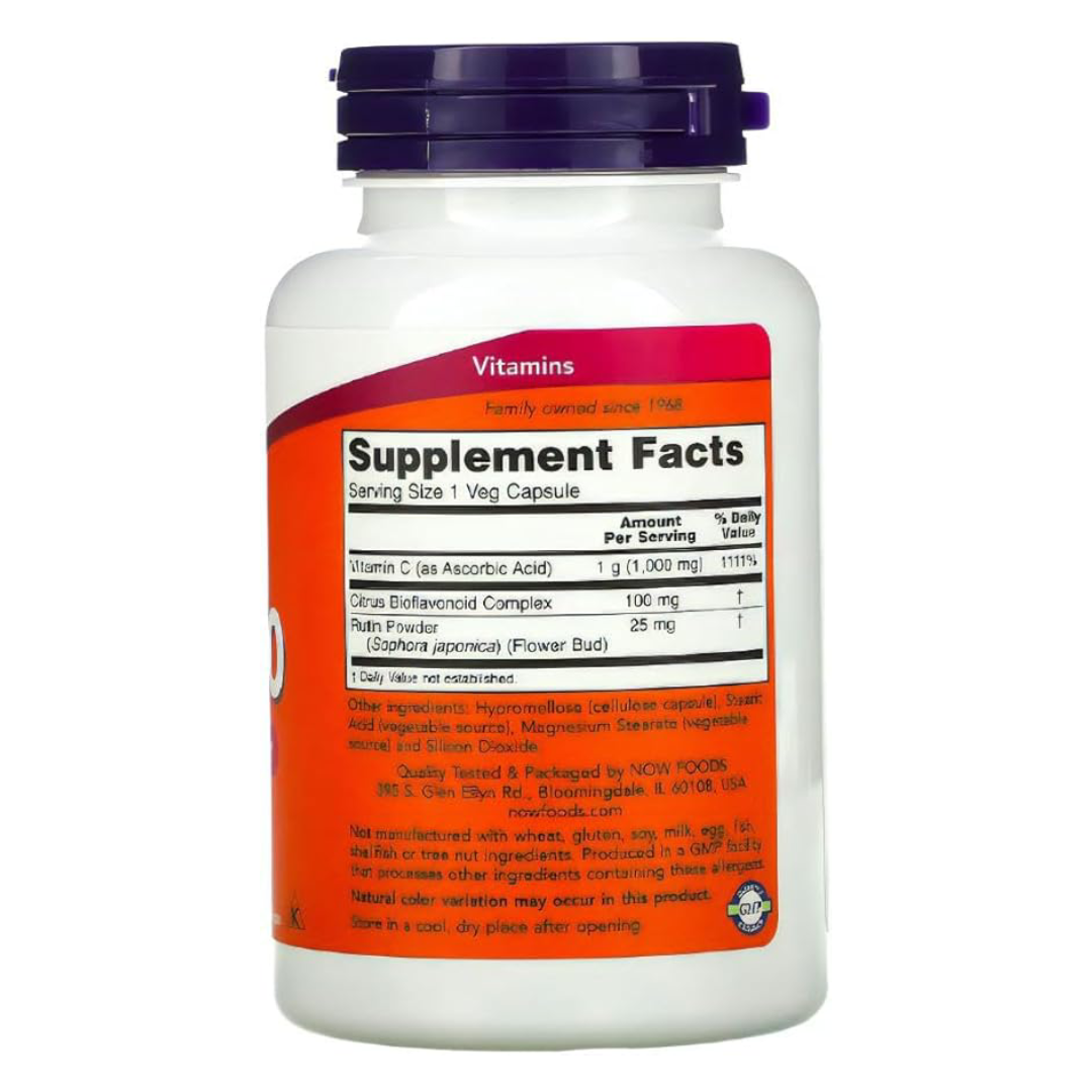 Now foods | Vitamina C-1000 con Bioflavonoides 100 Cápsulas