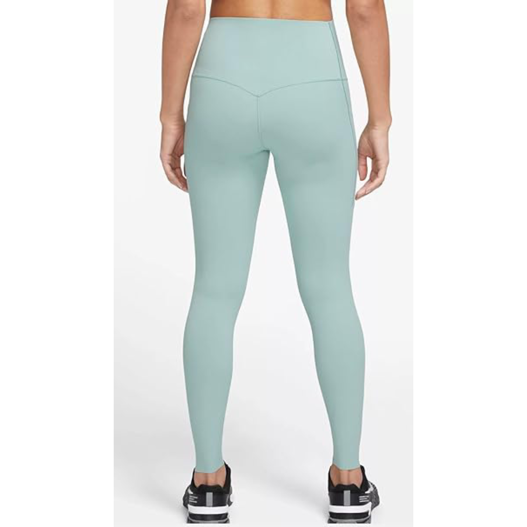Nike Universa - Leggings de cintura alta de apoyo medio 7/8 con bolsillos para mujer
