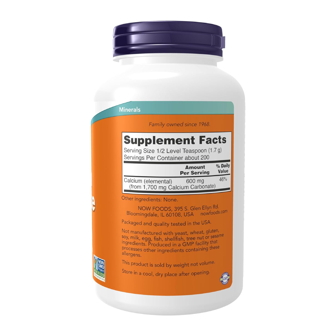 NOW Foods Calcium Carbonate - 340 g