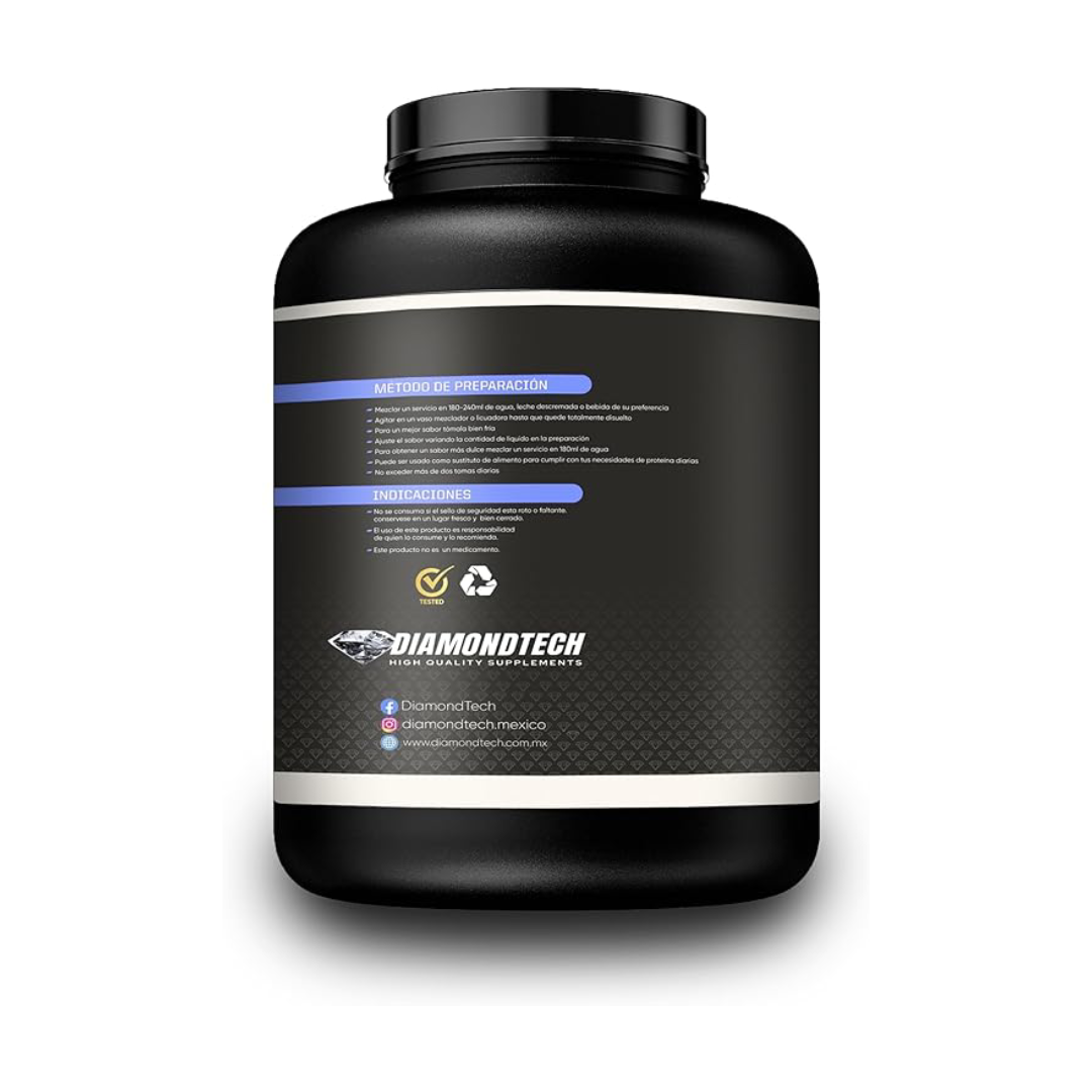 Diamondtech Proteina Whey Femme mujer Zero carbs 5lbs con Colágeno Hidrolizado (CHOCOLATE)