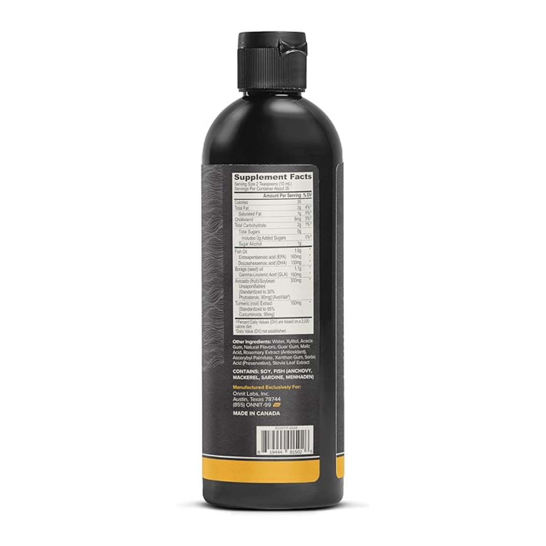 Onnit Joint Oil Liquid Fish Rich in Omega 3s DHA & EPA - 355 ml