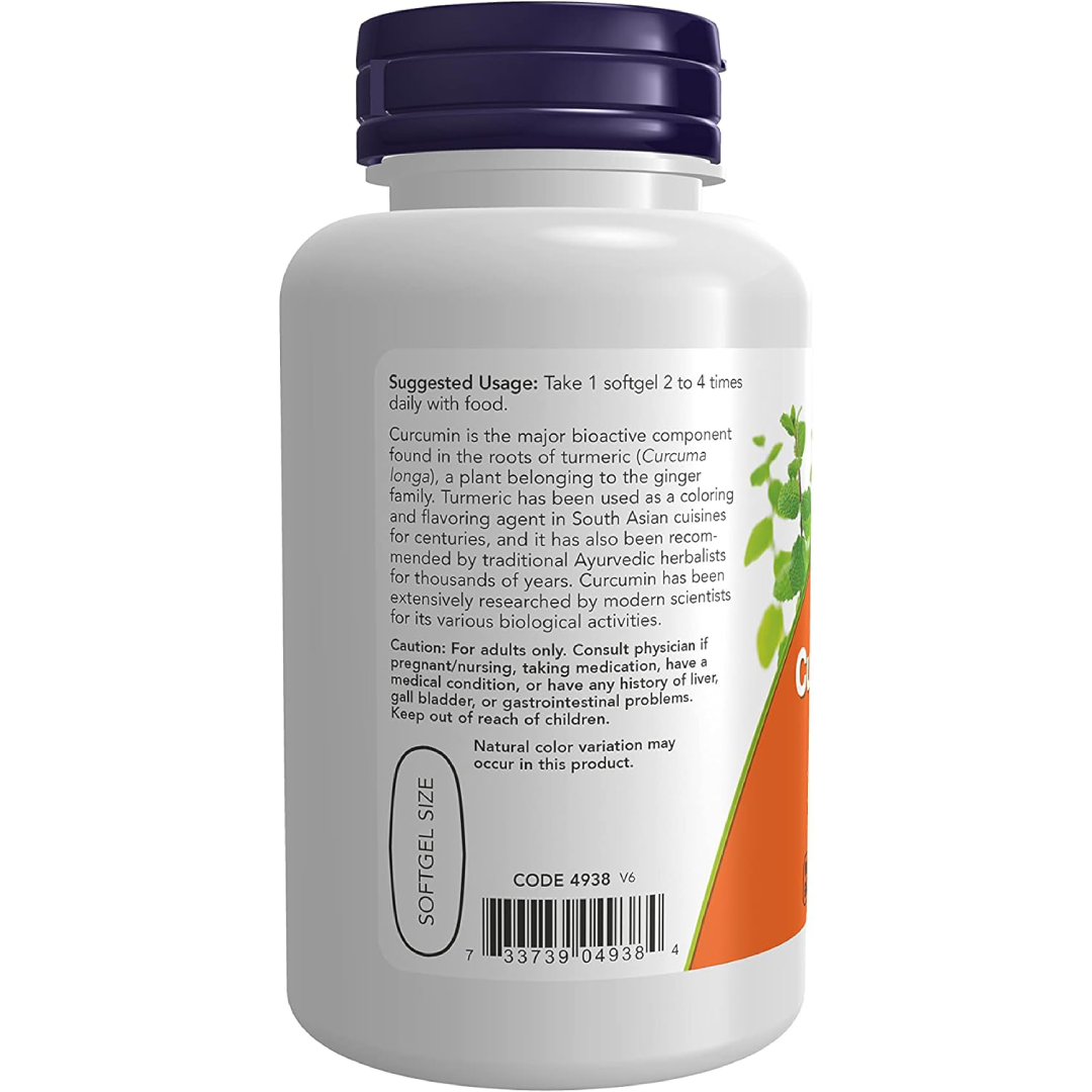 NOW - Supplements Curcumin - 60 Softgels