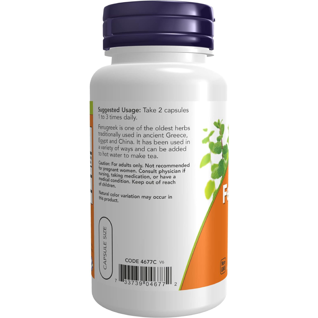 NOW Foods Fenugreek 500mg - 100 Vcaps