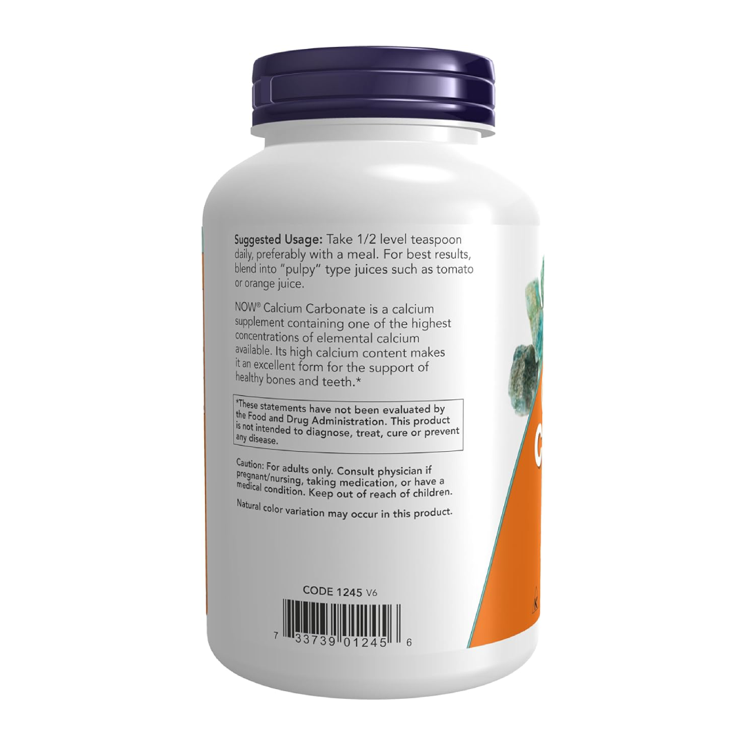 NOW Foods Calcium Carbonate - 340 g