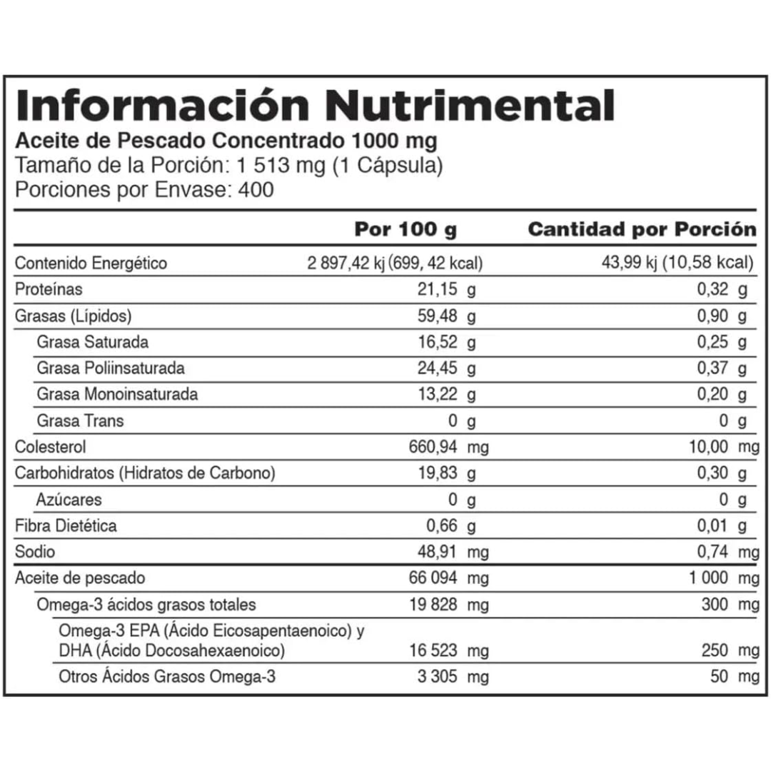 Kirkland - Signature Fish Oil Concentrate with Omega-3 - 400 cap