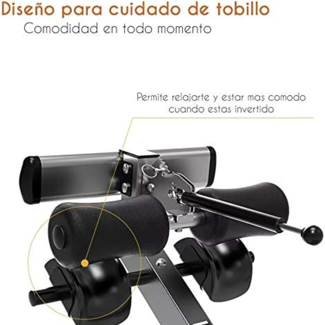 Shopeame Tabla Mesa De Inversión Gravedad para Terapia Lumbar Ajustable