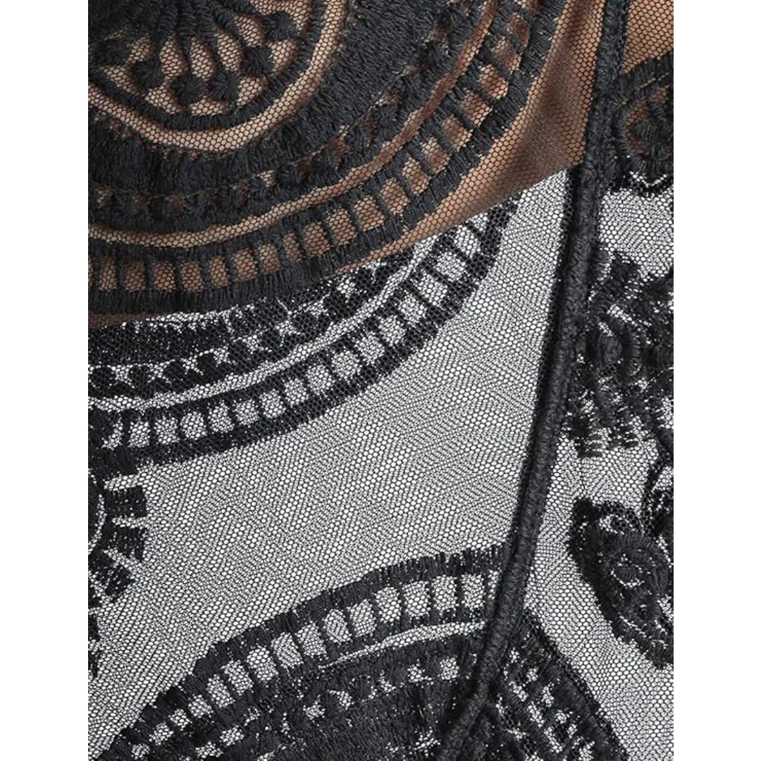 Bsubseach Mujer Kimono Cárdigan de Playa Traje de Baño Camisola y Pareos - E-Negro