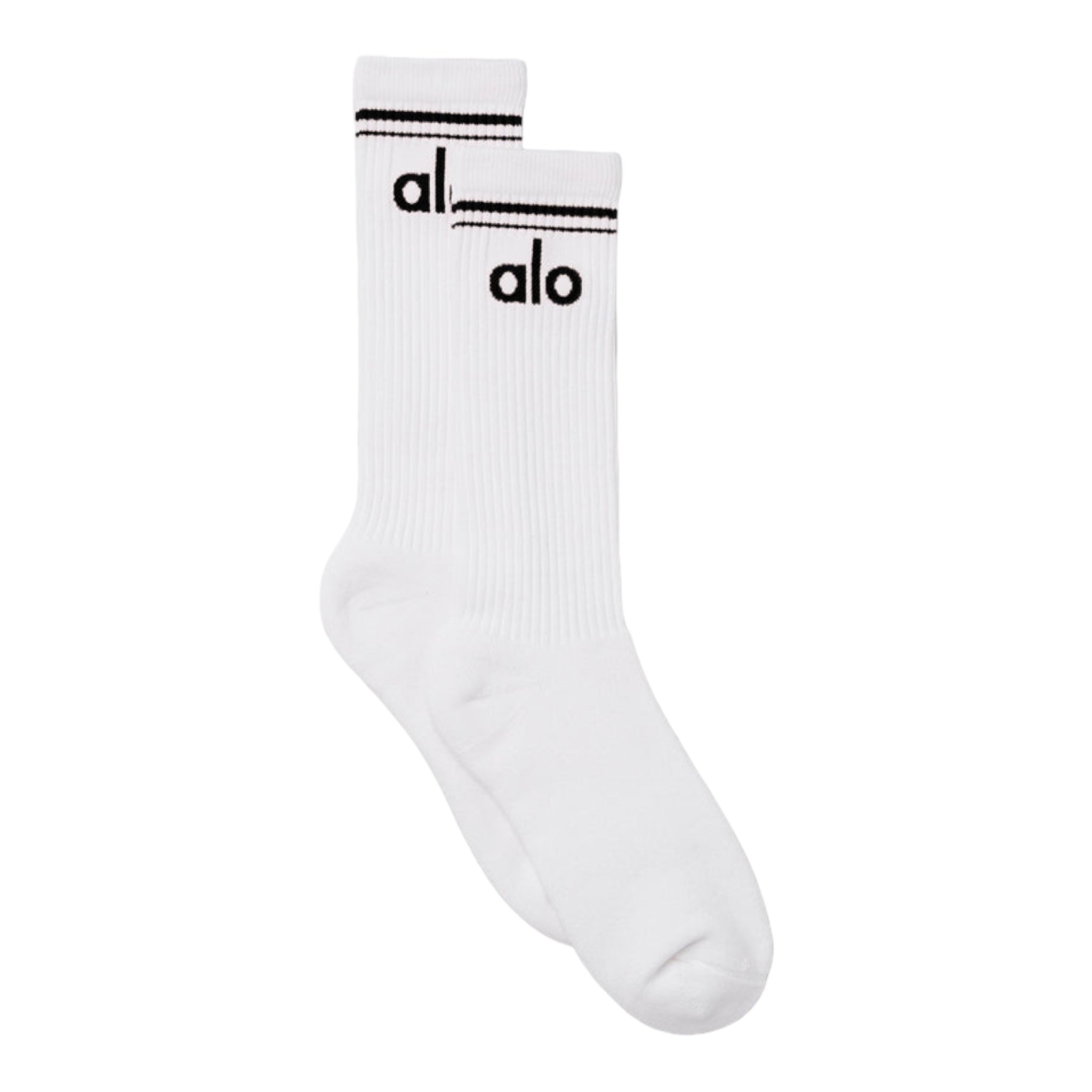 Unisex throwback sock - White/Black