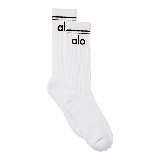 Unisex throwback sock - White/Black