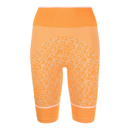 Adidas by Stella McCartney - Shorts de ciclismo con estampado de leopardo