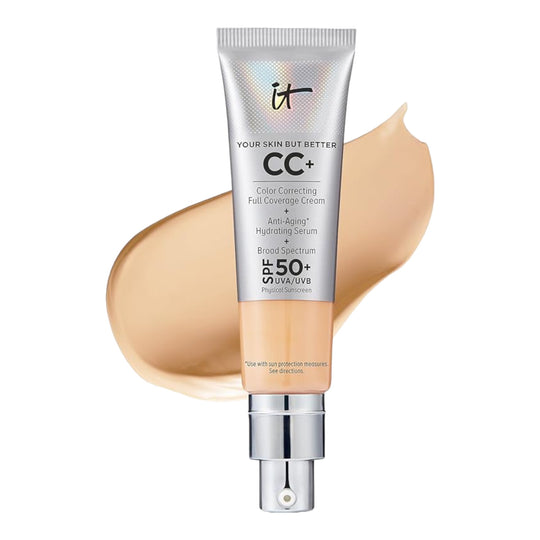 IT Cosmetics Your Skin But Better CC+ Cream, Medium (W) - Crema correctora de color