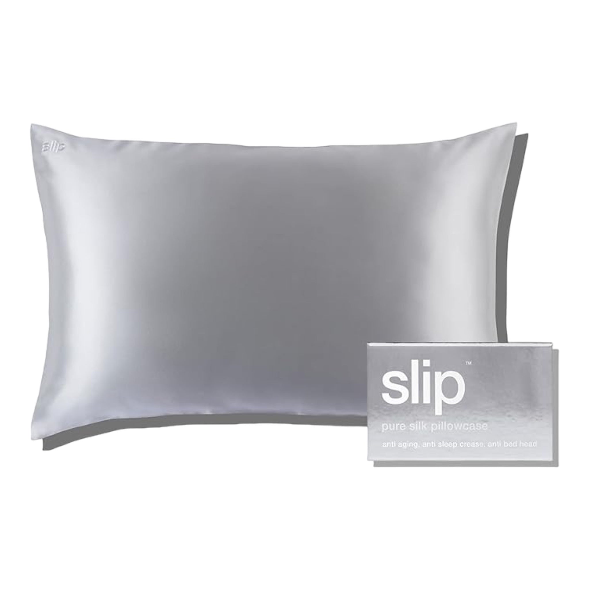 Slip Silk Pillowcase (Silver)