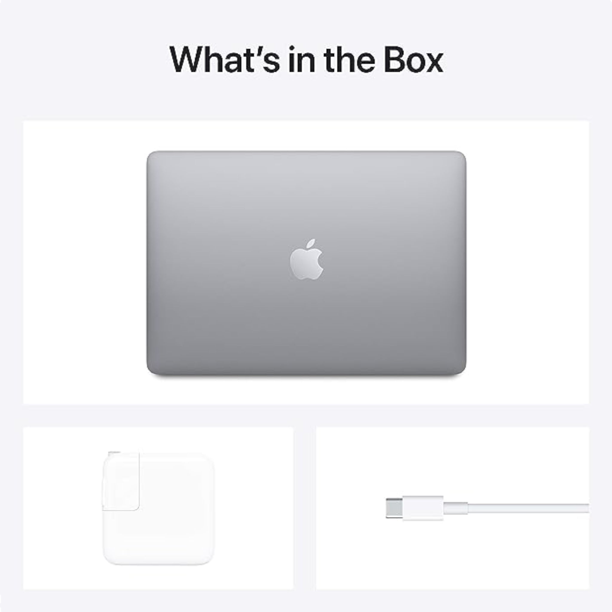 Apple Reacondicionado - MacBook Air de finales de 2020 con chip Apple M1 (13.3 pulgadas, 8 GB de RAM, SSD de 256 GB) gris espacial