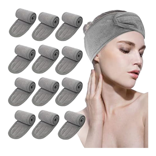 Leaflai Diadema de spa (12 unidades, gris)