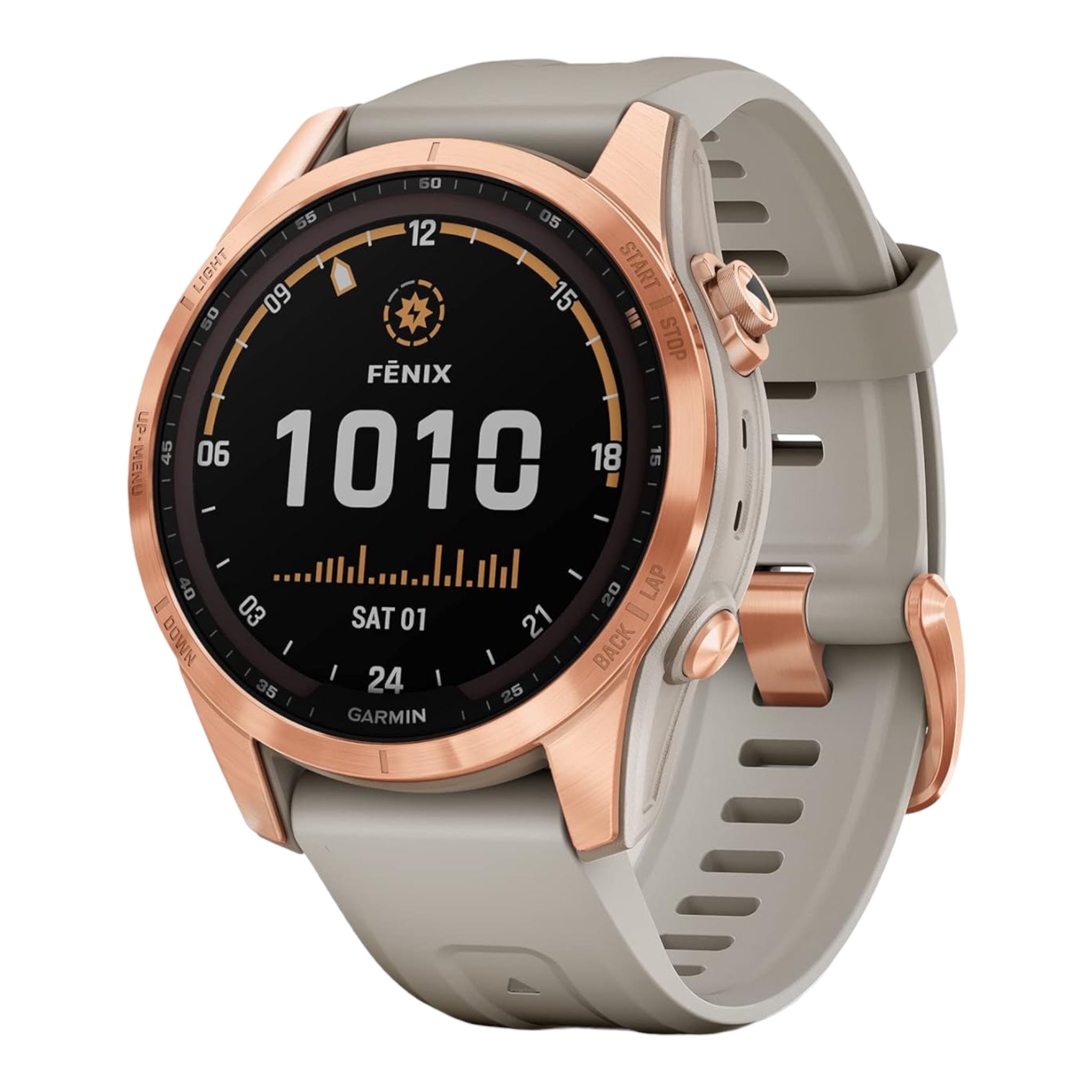 Garmin Fenix 7S Solar, Oro Rosado/Arena 42 mm