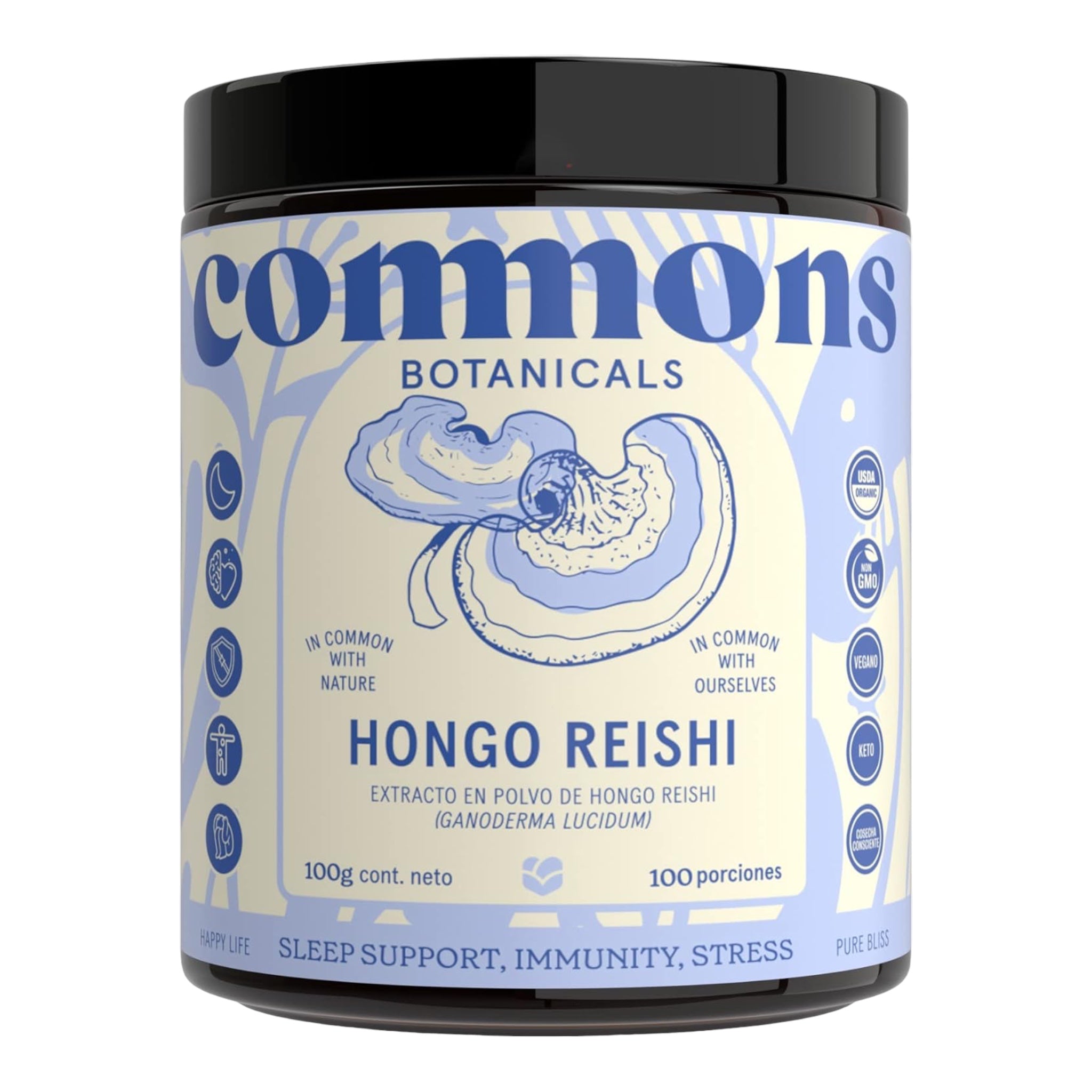 Commons Kit Calma - Extracto Puro de adaptogenos en polvo 3 frascos de 100gr