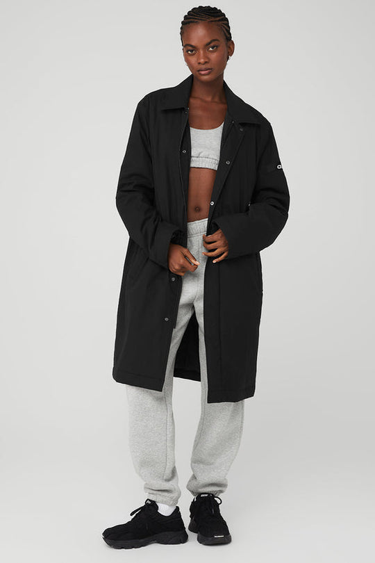 Signature overcoat - Black