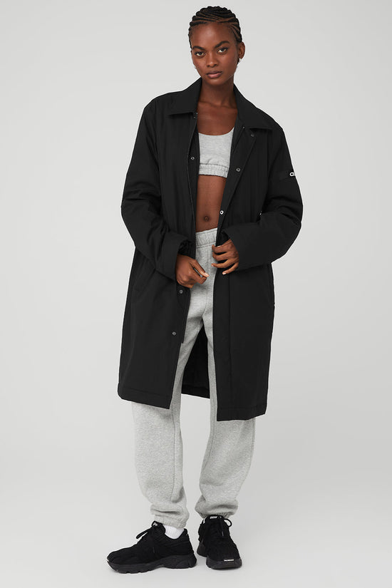 Signature overcoat - Black
