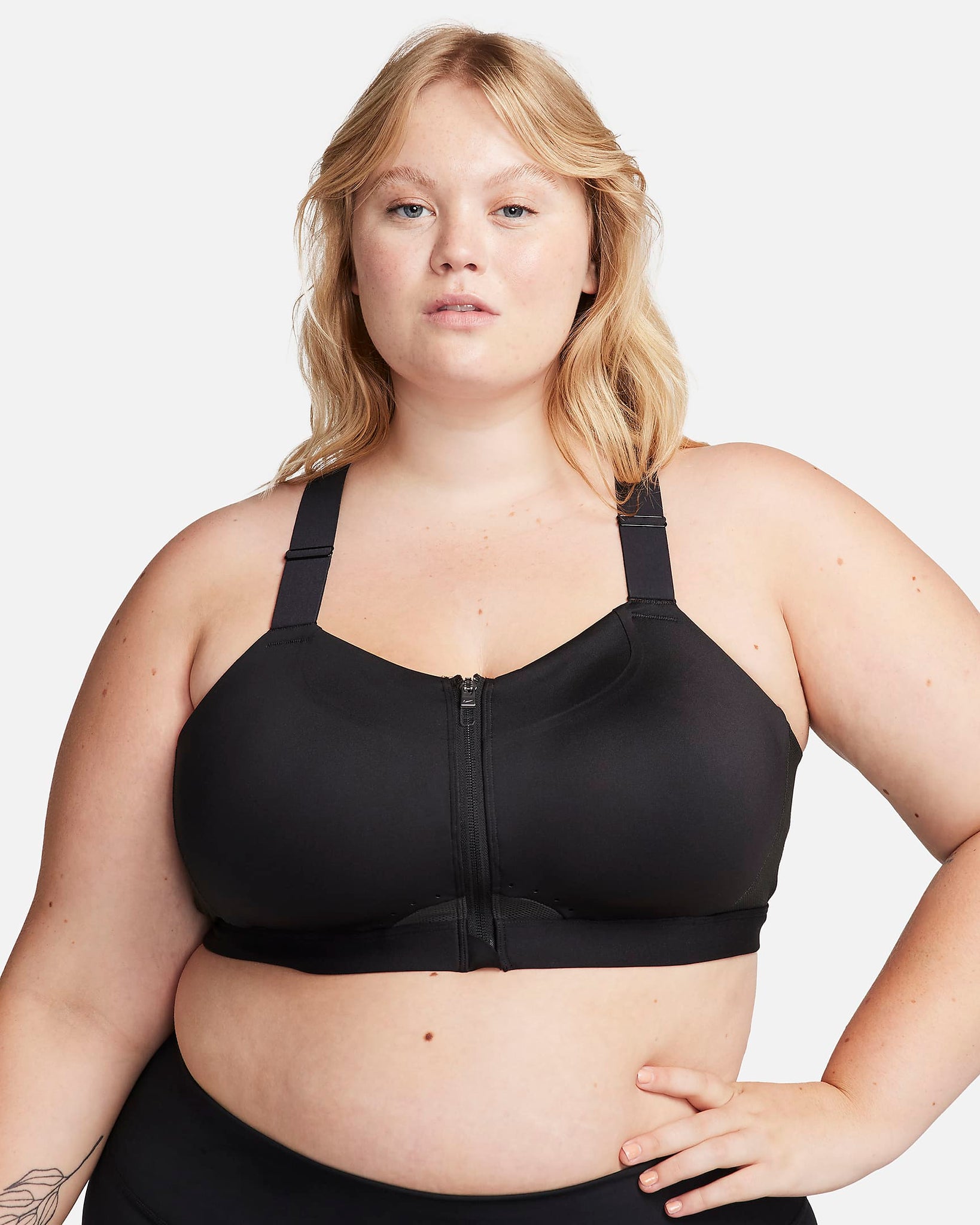 Nike Alpha - Women's High-Support Padded Zip-Front Sports Bra