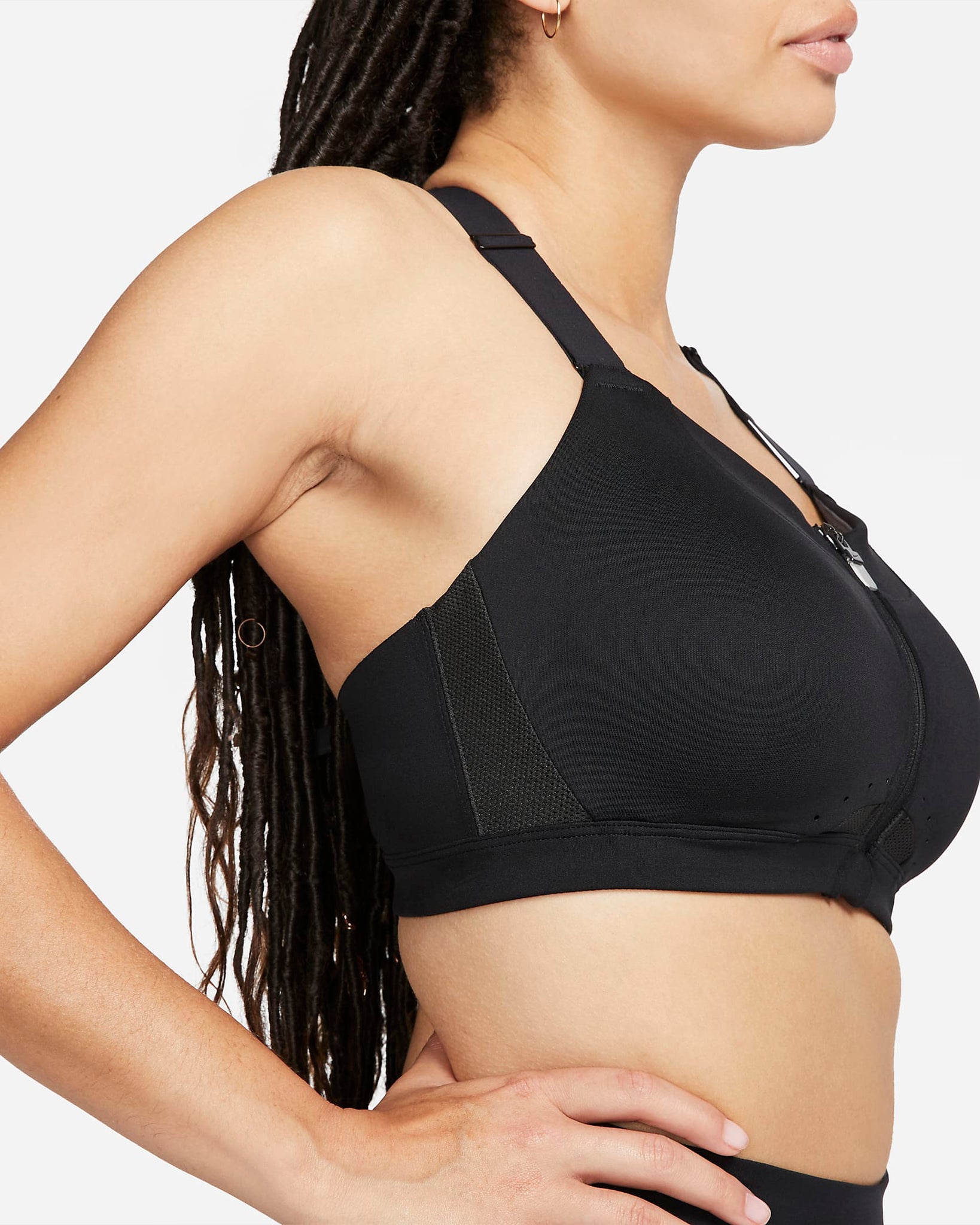 Nike Alpha - Women's High-Support Padded Zip-Front Sports Bra