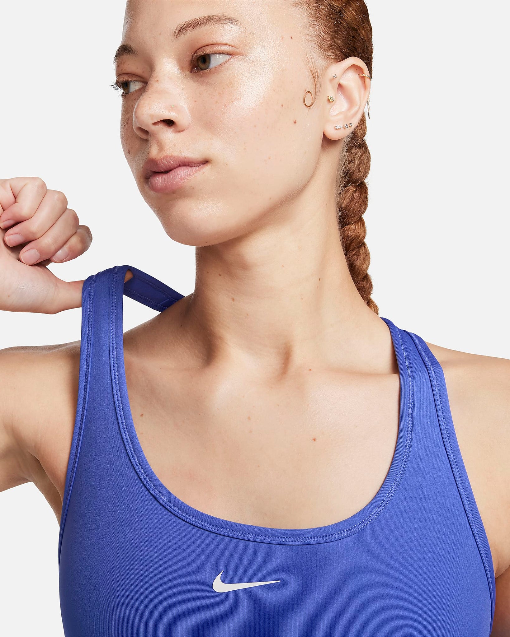 Nike Swoosh Light Support - Bra deportivo sin almohadillas para mujer