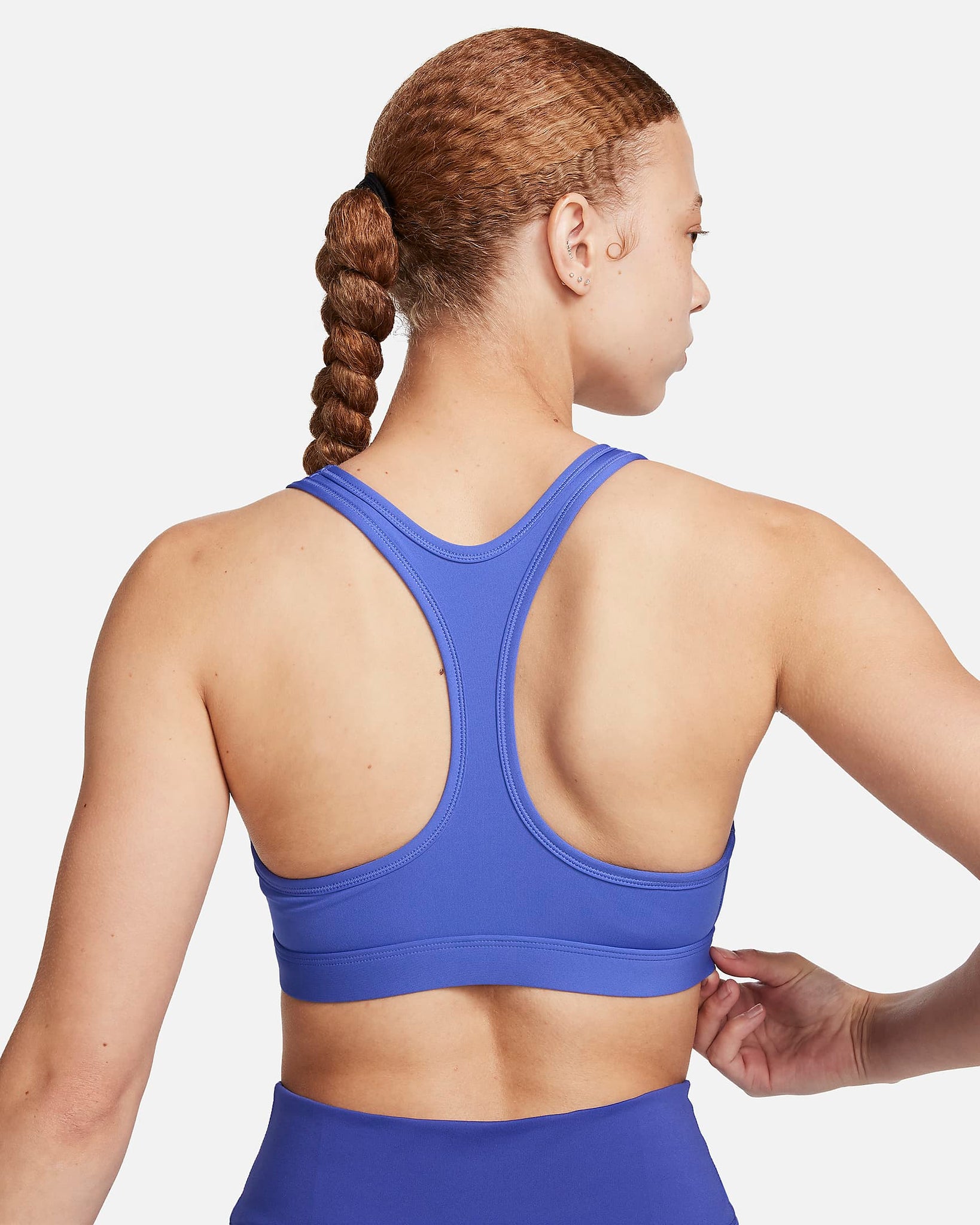 Nike Swoosh Light Support - Bra deportivo sin almohadillas para mujer