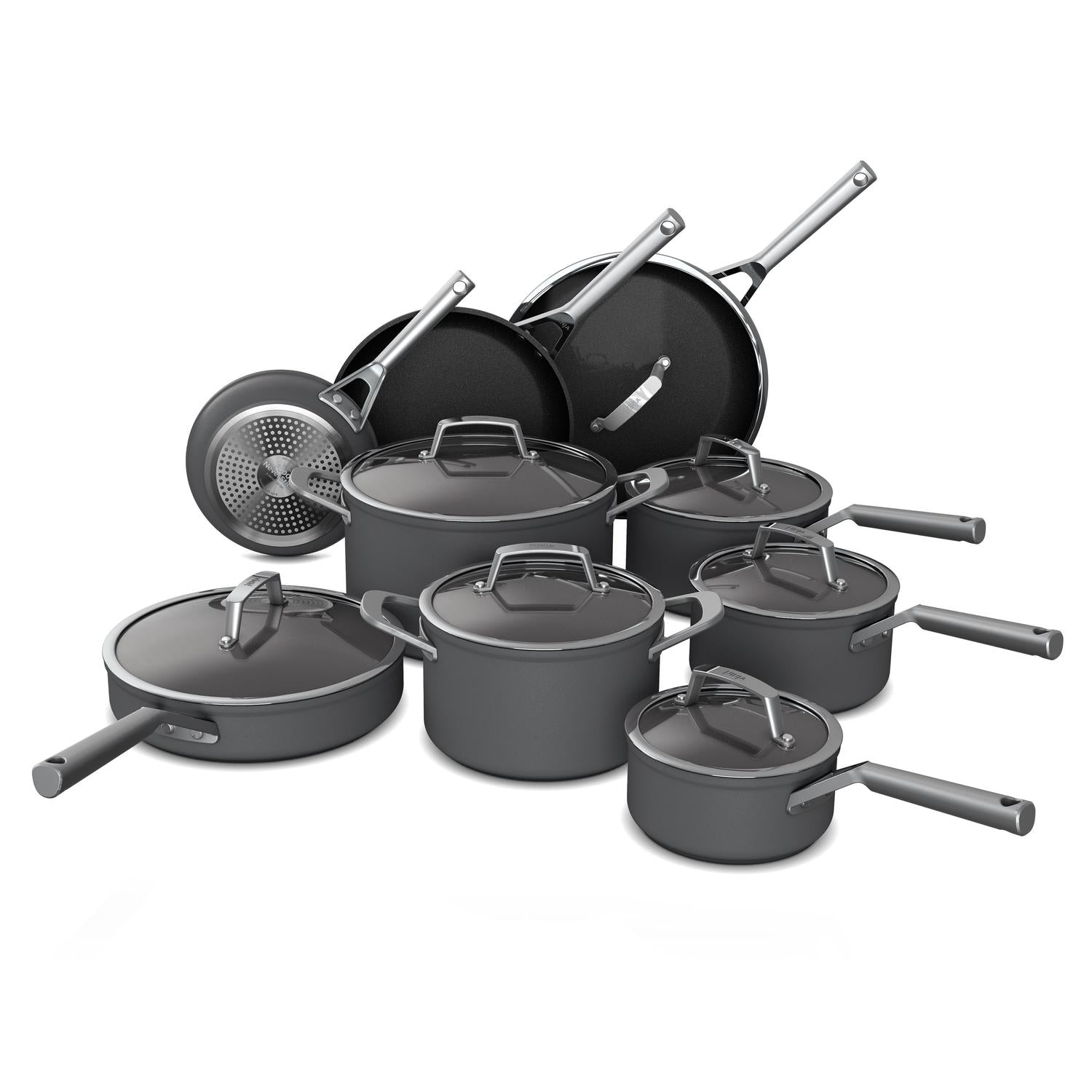 Batería de cocina, Ninja Foodi NeverStick Premium, 16 piezas - C39900