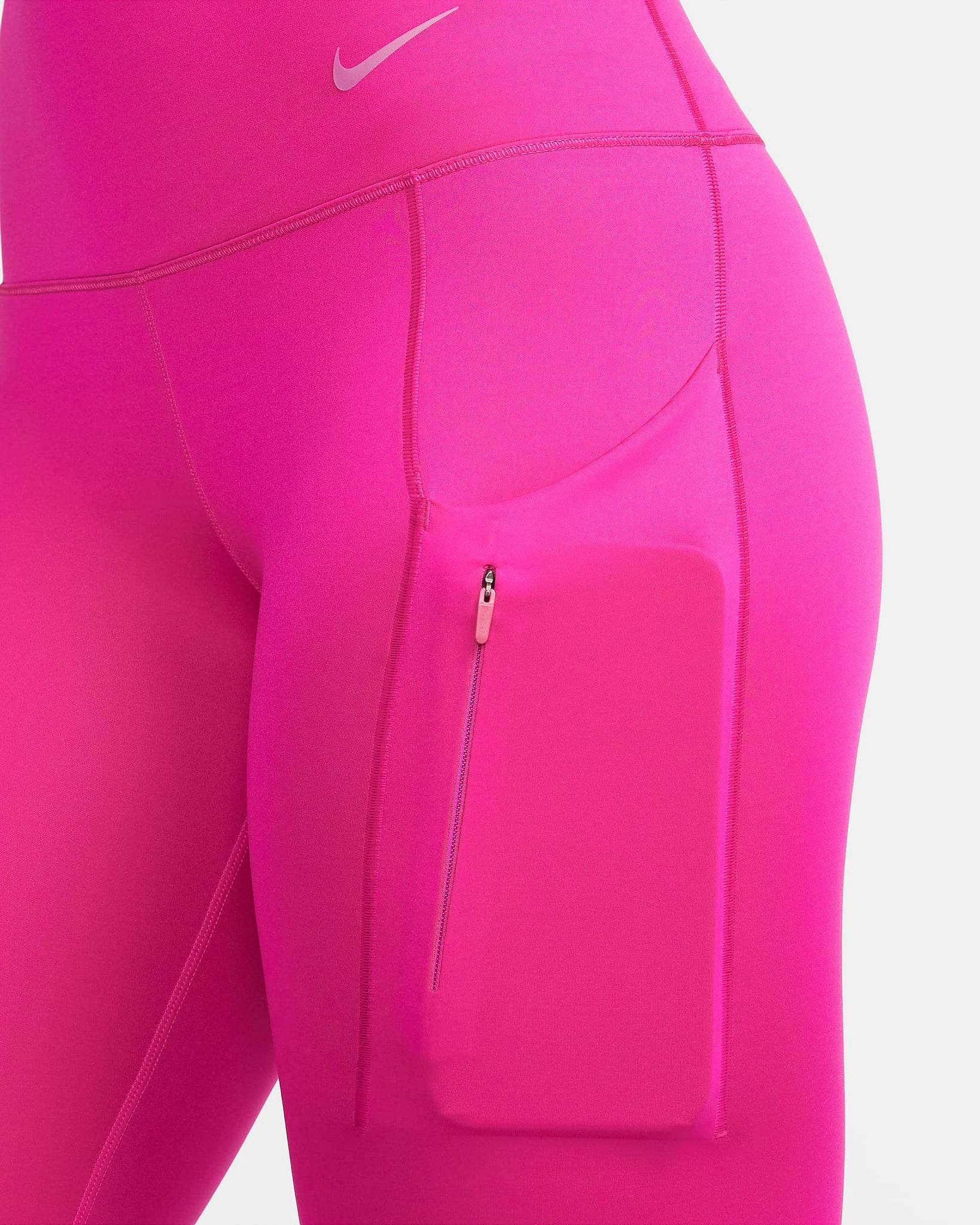 Nike Go - Leggings con bolsillos de tiro alto de largo completo de sujeción firme para mujer