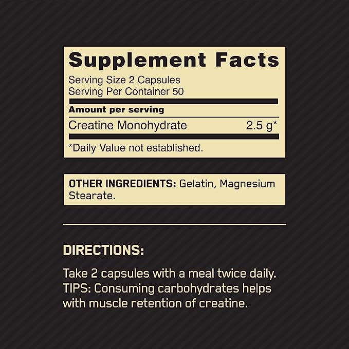 Optimum Nutrition - Creatina - 100 cap