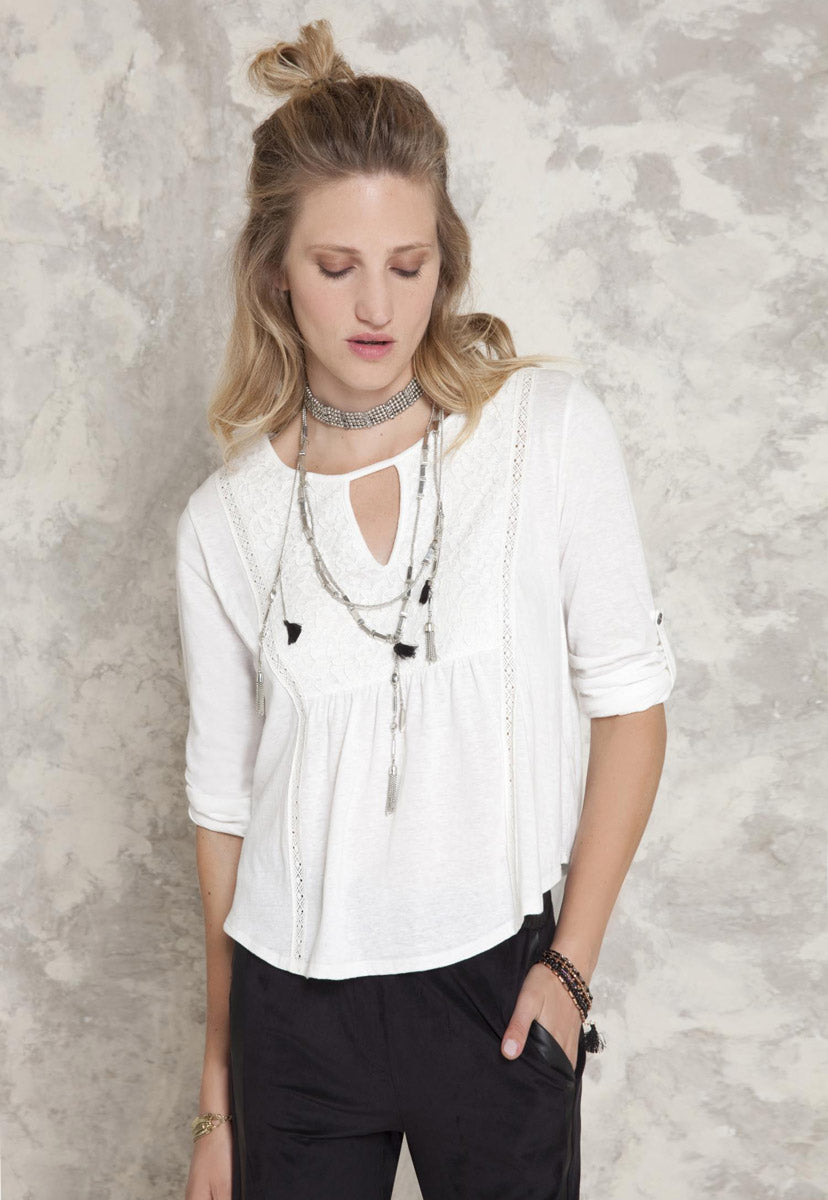 Playera Angie Lace