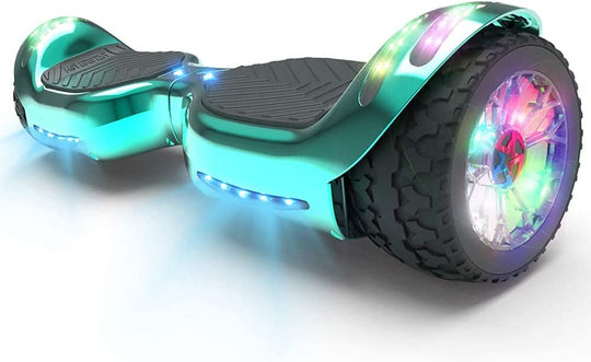 Hoverboard de llanta Ancha Tipo Todo Terreno, Auto Equilibrio, luz LED y Altavoz Bluetooth