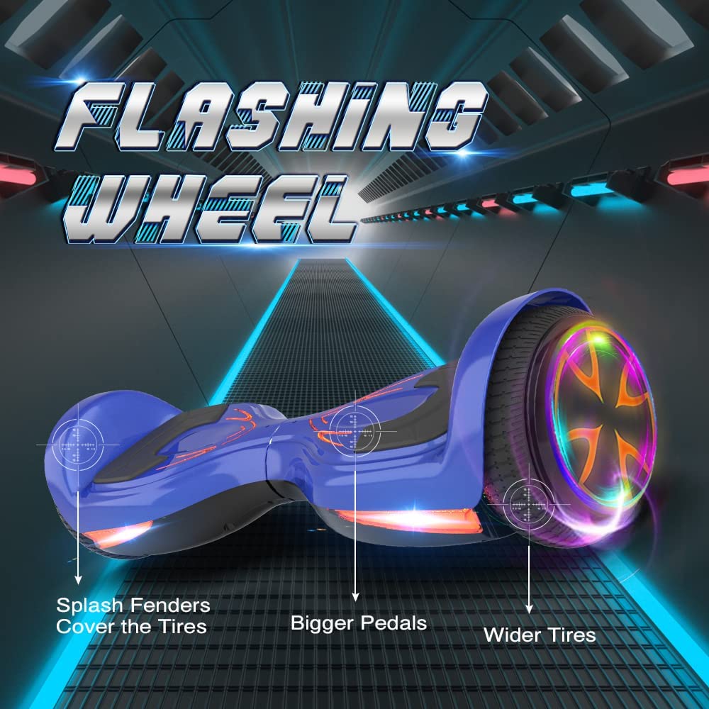 Hoverboard Patineta Eléctrica con Luces Led y Bluetooth