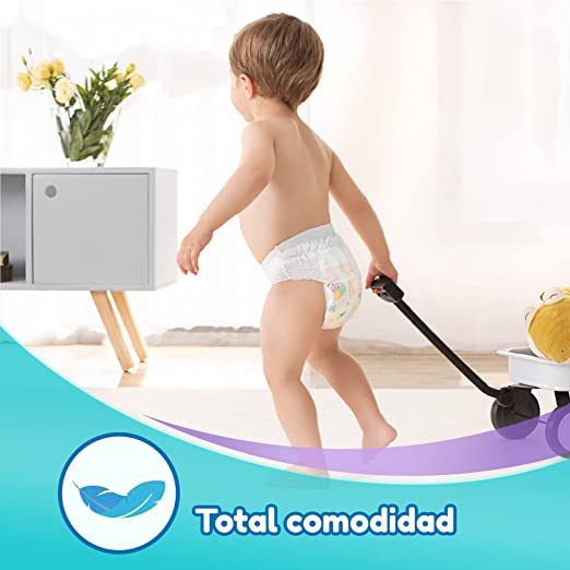 Huggies All Around Pañal Desechable para Bebé, Etapa 7 Unisex, Paquete con 40 piezas, Ideal para bebés de más de 17 kg