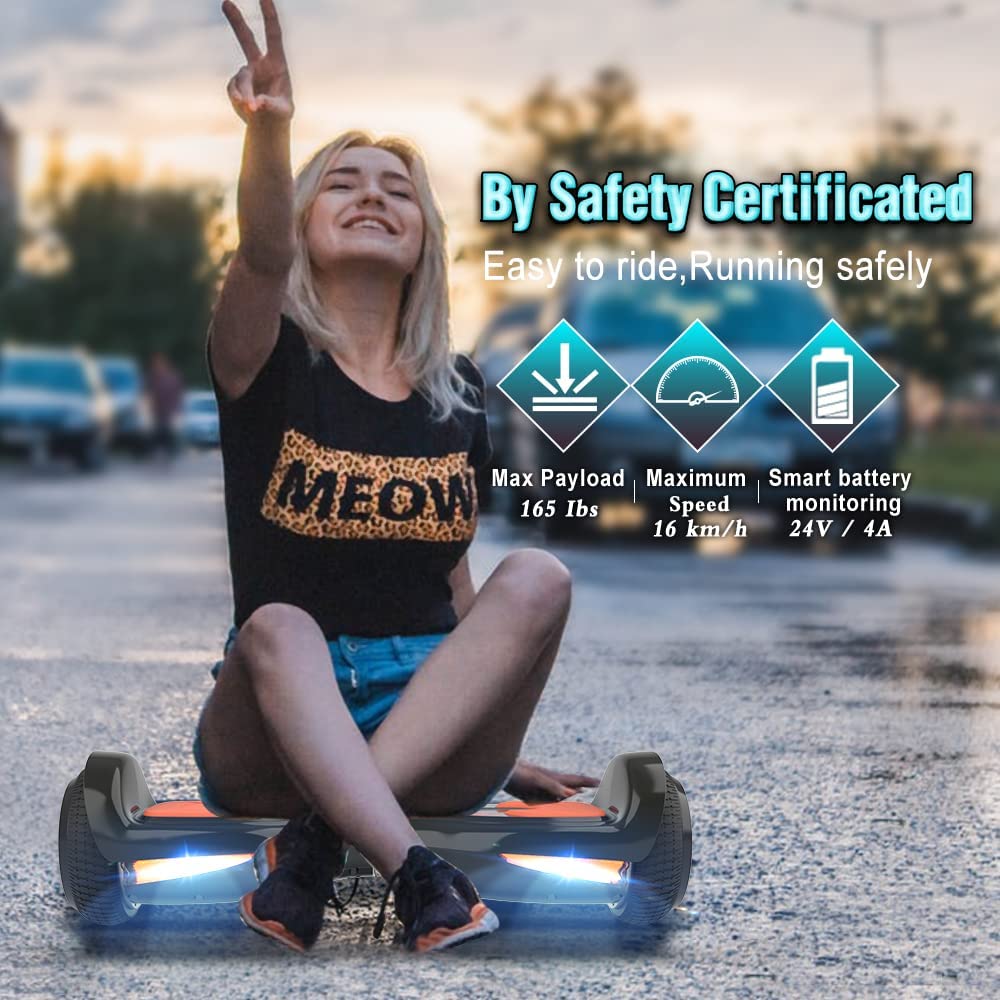 Hoverboard Patineta Eléctrica con Luces Led y Bluetooth