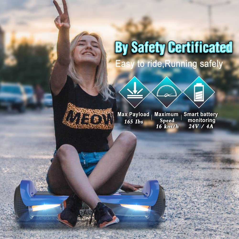 Hoverboard Patineta Eléctrica con Luces Led y Bluetooth