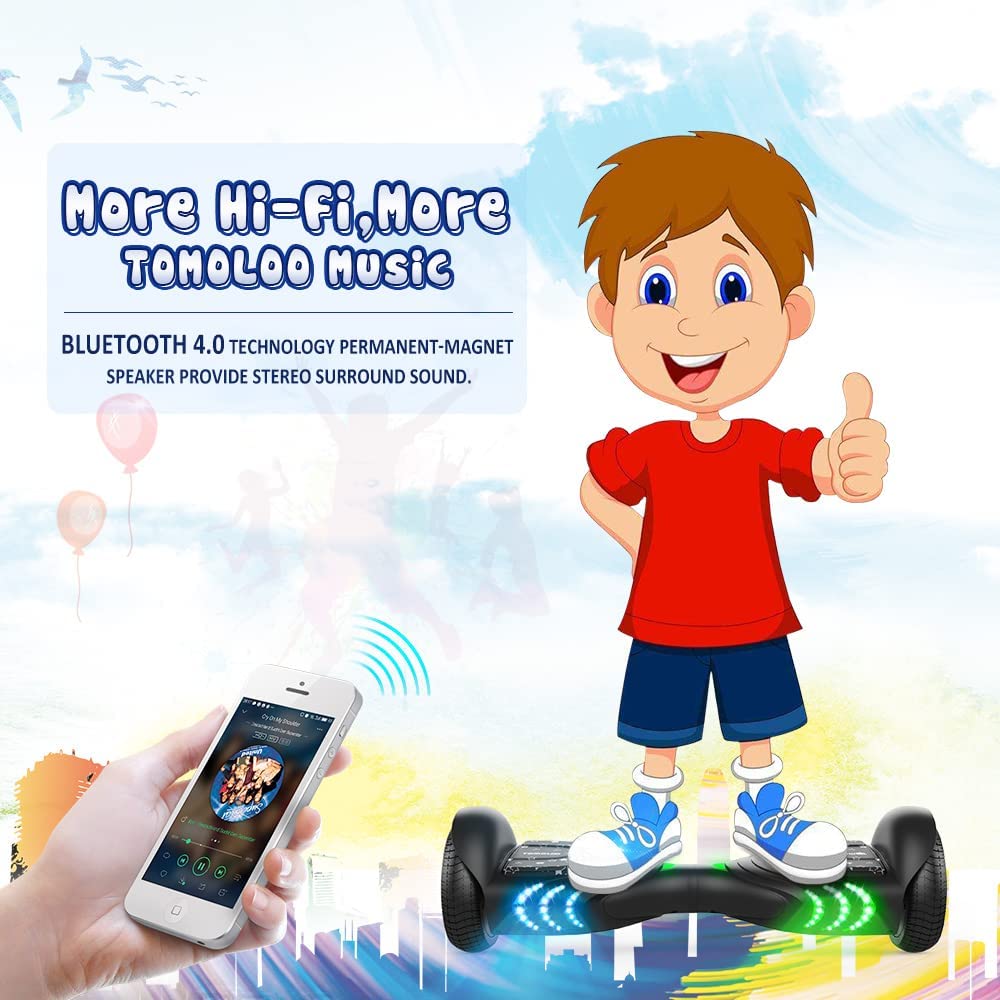 Hoverboard con bocina Bluetooth y luces LED autoequilibrante Scooter
